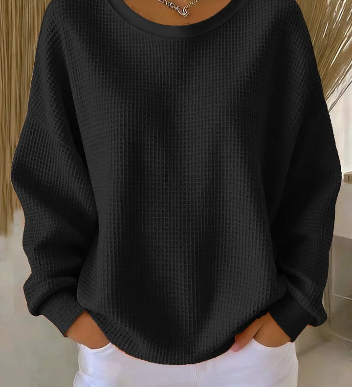 Diane | Classic Waffle Knit Sweater
