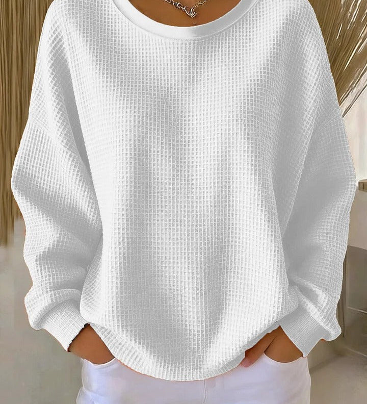 Diane | Classic Waffle Knit Sweater