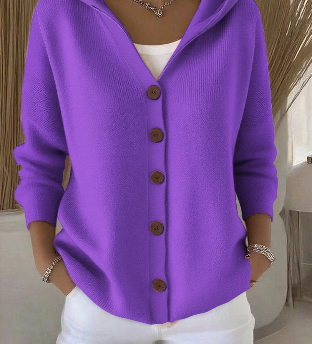 Doris | Hooded Knit Cardigan